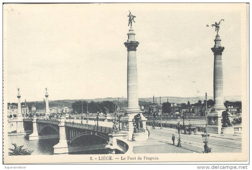 BELGIQUE, BELGIUM, LIEGE. LE PONT DE FRAGNEE CPA CIRCA 1900´s TBE TOP CARTE CUAC - Liege