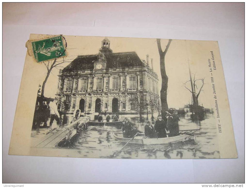 2 Py - CPA  - IVRY -  Inondations De Janvier 1910 - La Mairie - [94] Val De Marne - Ivry Sur Seine