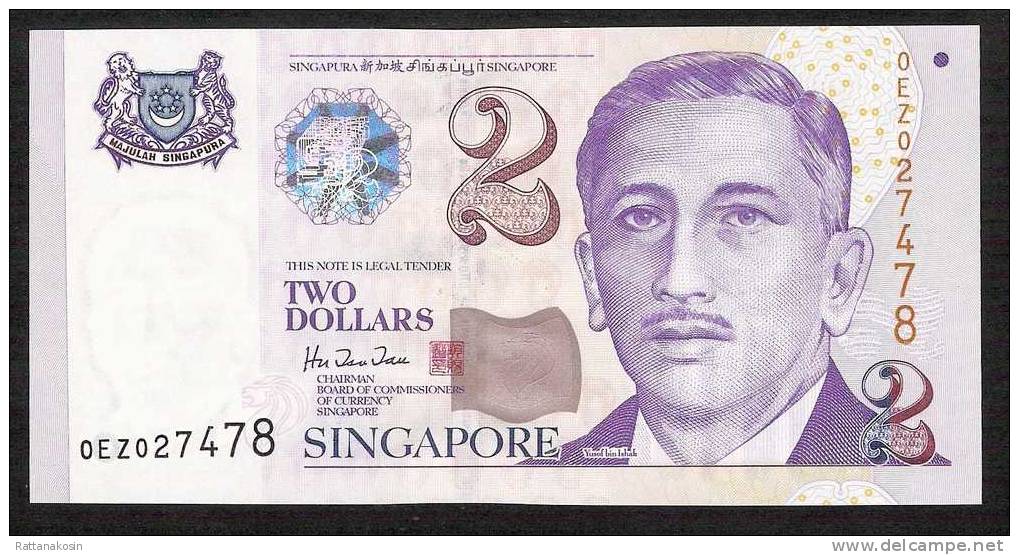 SINGAPORE  P38   2   DOLLARS    1999   UNC. - Singapour
