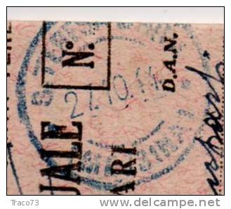 Santa Teresa DI Riva / Palermo - 27.10.1944 - Luogotenenza - Assic. Imperiale S.F.Lire 1 Isolato - Marcofilía