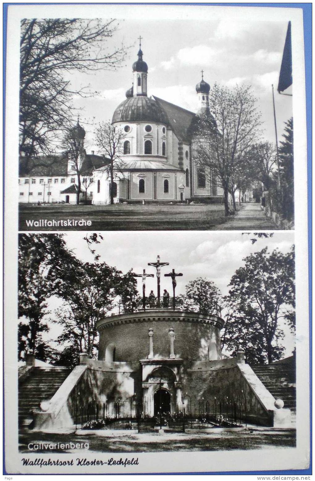 Kloster Lechfeld,Wallfahrtskirche,Callvarienberg,1957,Lager Lechfeld, - Aichach