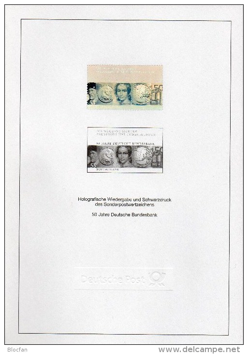 Bundesbank Münzen Aus Abonnement Deutschland 2618+SD-Block Aus Jahrbuch 2007 ** 51€ Money Black Print Sheet Bf Germany - Monnaies