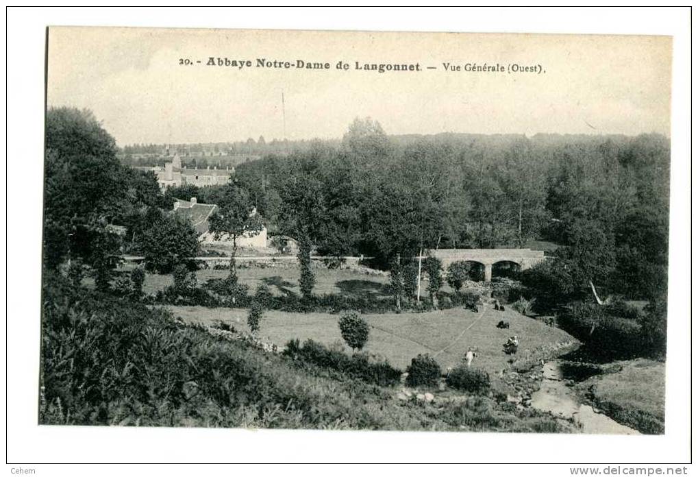 ABBAYE NOTRE DAME DE LANGONNET 56 VUE GENERALE OUEST - Gourin