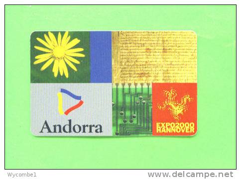 ANDORRA - Chip Phonecard/Expo 2000 - Andorra