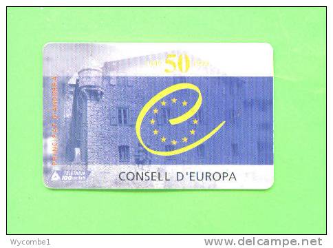 ANDORRA - Chip Phonecard/Council Of Europe - Andorre