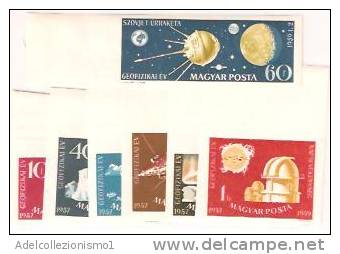 28848)libretto 1959 Serie Spazio Completa N°1571-77 - Nuovi - Poststempel (Marcophilie)