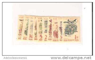 28850)serie Francobolli 1958 Serie Aerei Di 9 Valori - Nuovi - N°1561-70 - Poststempel (Marcophilie)