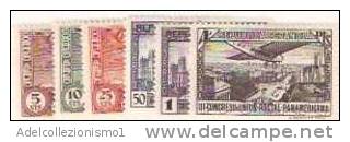 28854)serie Francobolli 1931 Serie Aerea - 3° Congresso Unione Postale Di 6 Valori - N°a89-94 Nuovi - Nuevos