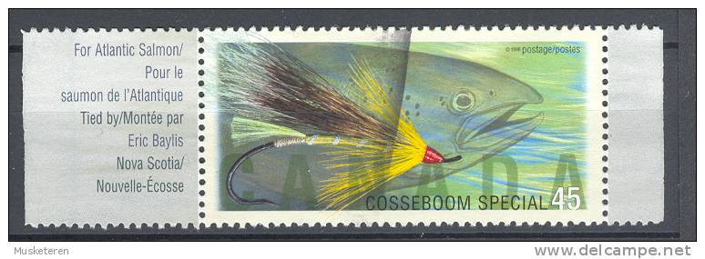 Canada 1998 Mi. 1674  45 C Salmon Fish Lachsfischen Cosseboom Special Atlantischer Lachs - Oblitérés