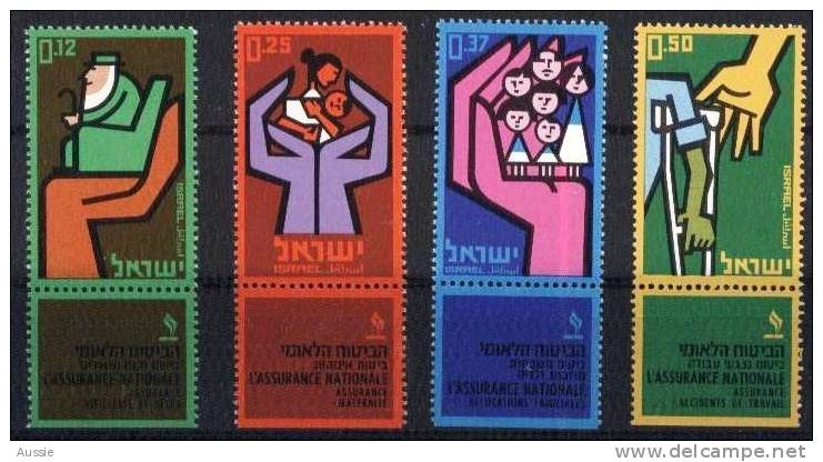 Israel 1964 Yvertn° 247-50 *** MNH Cote 100 FF Institut D'assurances - Nuevos (con Tab)