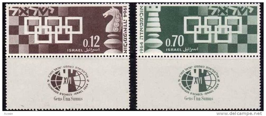 Israel 1964 Yvertn° 263-64 *** MNH Cote 35 FF Schaken échec Chesh - Nuevos (con Tab)