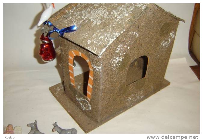 DECORATION DE NOEL / CRECHE COMPLETE  / EPOQUE 1950 / PARFAIT ETAT - Christmas Cribs