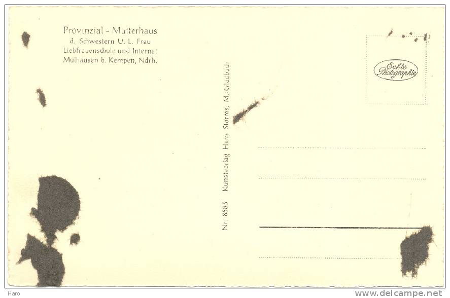 MÜLHAUSEN Bei KEMPEN - Provinzial Mutterhaus - Liebfrauenschule Une Internat(1633)b17 - Viersen