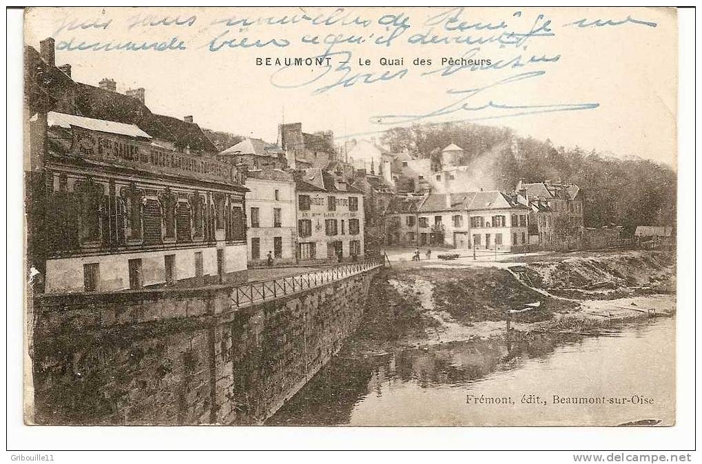 BEAUMONT   -   * LE QUAI DES PÊCHEURS *   -   Editeur : FREMONT De Beaumont Sur Oise     N° Sans - Beaumont Sur Oise