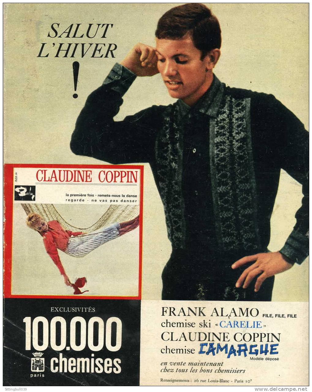 SALUT LES COPAINS N° 16. (SLC).  Novembre 1963. CLAUDE FRANCOIS. STEVIE WONDER. SHEILA, Etc. POSTERS Et SUPERBES PHOTOS. - Musique