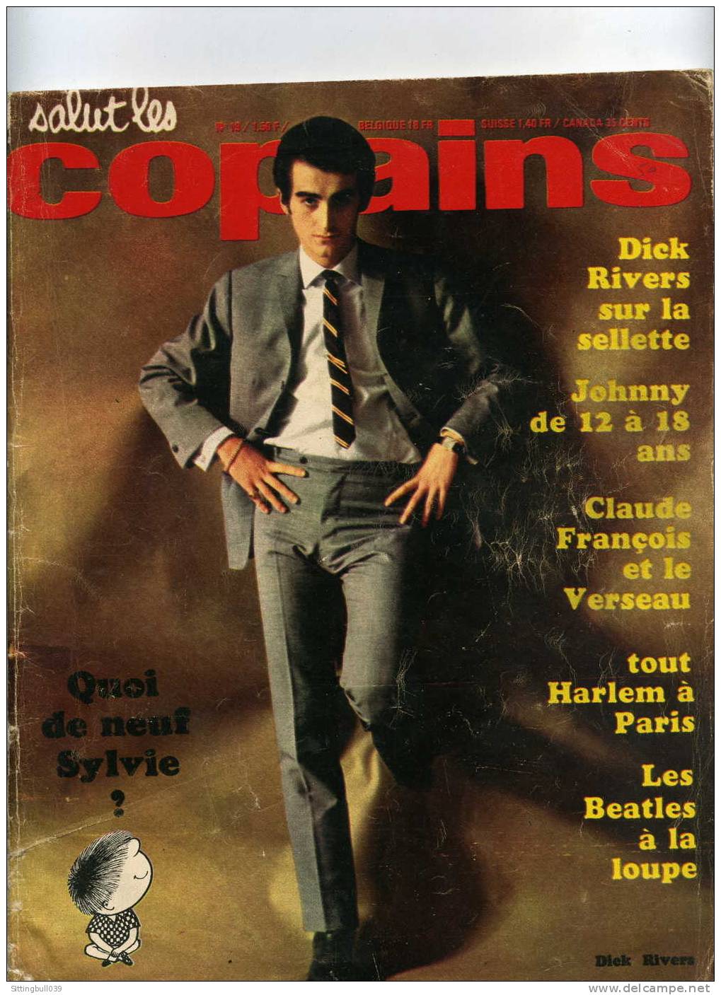 SALUT LES COPAINS N° 19. (SLC). Février 1964. DICK RIVERS, JOHNNY, LES BEATLES, Etc. POSTERS Et SUPERBES PHOTOS. - Music