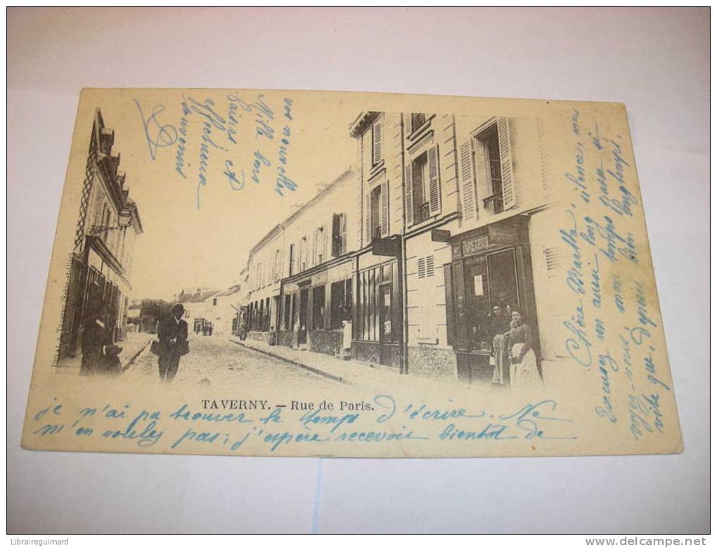 2 Ra - CPA - TAVERNY - Rue De Paris - [95] Val D´Oise - Taverny