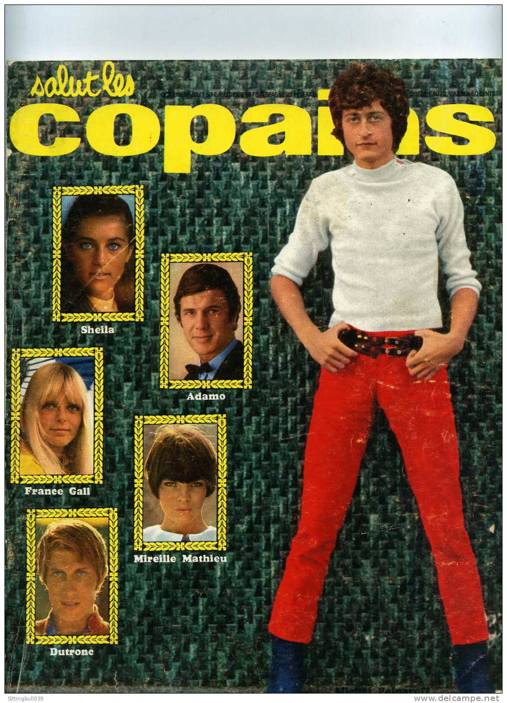 SALUT LES COPAINS N° 63 (SLC). OCT. 1967. Michel POLNAREFF, MICK JAGGER, JOHN LENNON Le Poète, Etc. SUPERBES PHOTOS. - Muziek