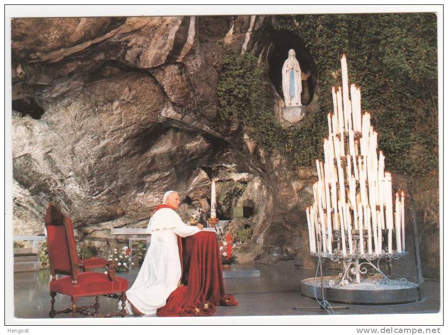 Timbre Yvert N° 3376 / Carte Du  25/04/2001 De Lourdes ( Jean Paul II), 2 Scans - Brieven En Documenten