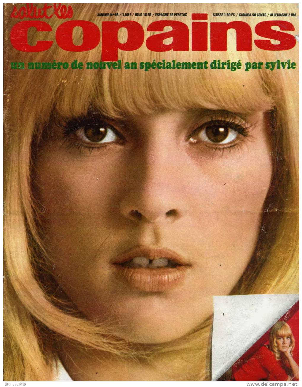 SALUT LES COPAINS N° 66 (SLC) JANV 1968. SYLVIE VARTAN, JOHNNY, LES BEATLES, BARDOT Et ASTERIX Au Ciné. SUPERBES PHOTOS. - Musique