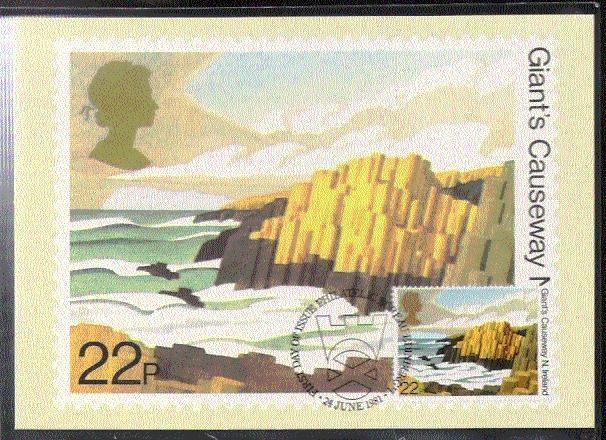 G B  CARTE MAXIMUM NUM.YVERT 999 PAYSAGE - Cartes PHQ