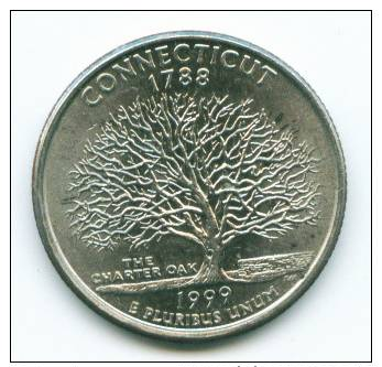 ETATS UNIS - PIECE DE 1/4 DOLLAR - CONNECTICUT - 1999 - 1999-2009: State Quarters