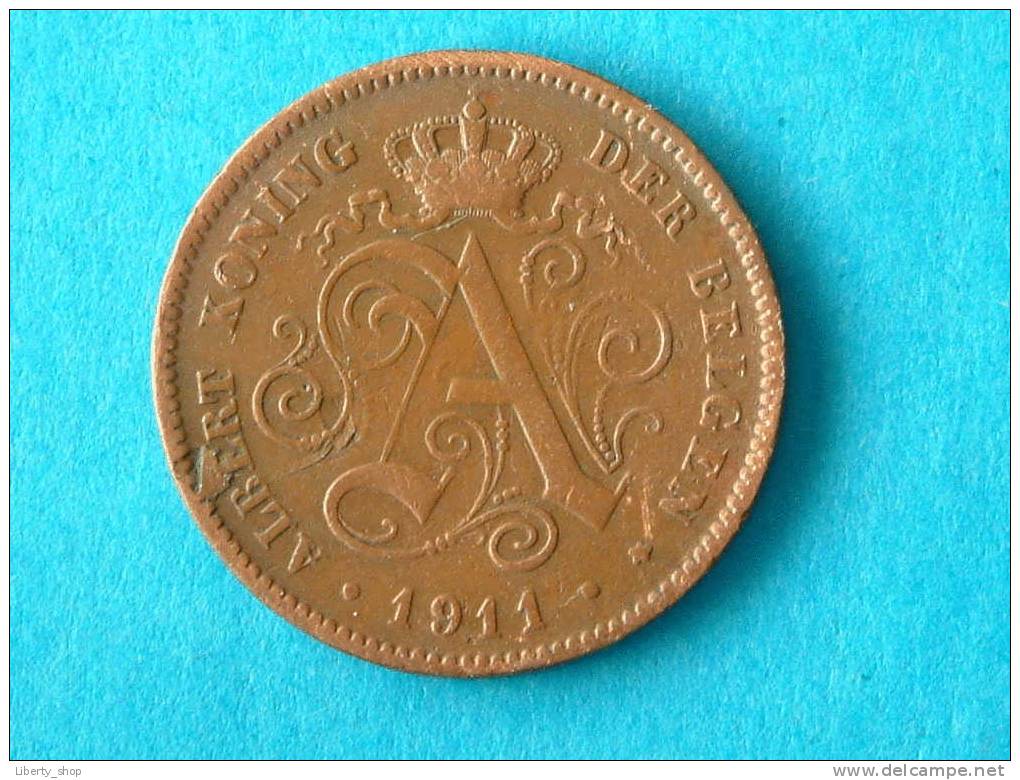 1911 VL - 2 Centiem ( Morin 311 - For Grade, Please See Photo ) ! - 2 Centimes