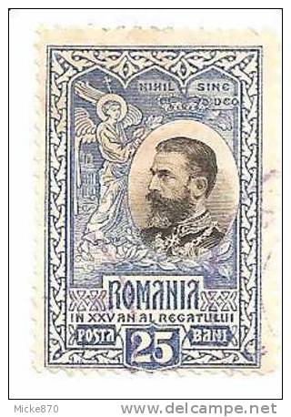 Roumanie N°187 Oblitéré 25ème Anniversaire Du Royaume - Oblitérés