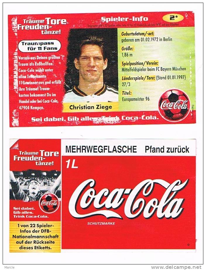 Coca Cola  DFB Nationalmanschaft 2 Christian Ziege - Altri & Non Classificati