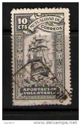 Spain - Espana - Aportacion Voluntaria - Sail Ship - Fiscali-postali