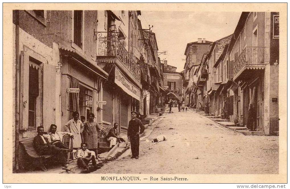 CPA - 47 - MONFLANQUIN - Rue Saint-Pierre - 340 - Monflanquin