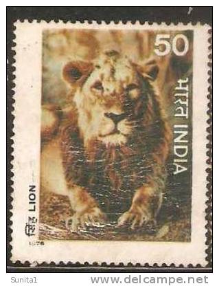 Lion, Wild Animal,   India 1976 - Neufs