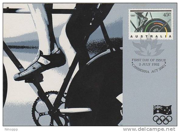 Australia-1992 Barcelona Olympic Games Cyclism  Maximum Card - Zomer 1992: Barcelona