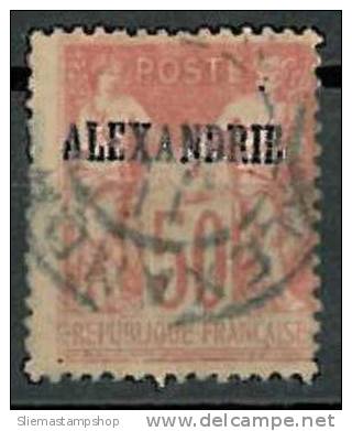 FRANCE ALEXANDRIA - 1899 TABLET 50c Red - Autres & Non Classés