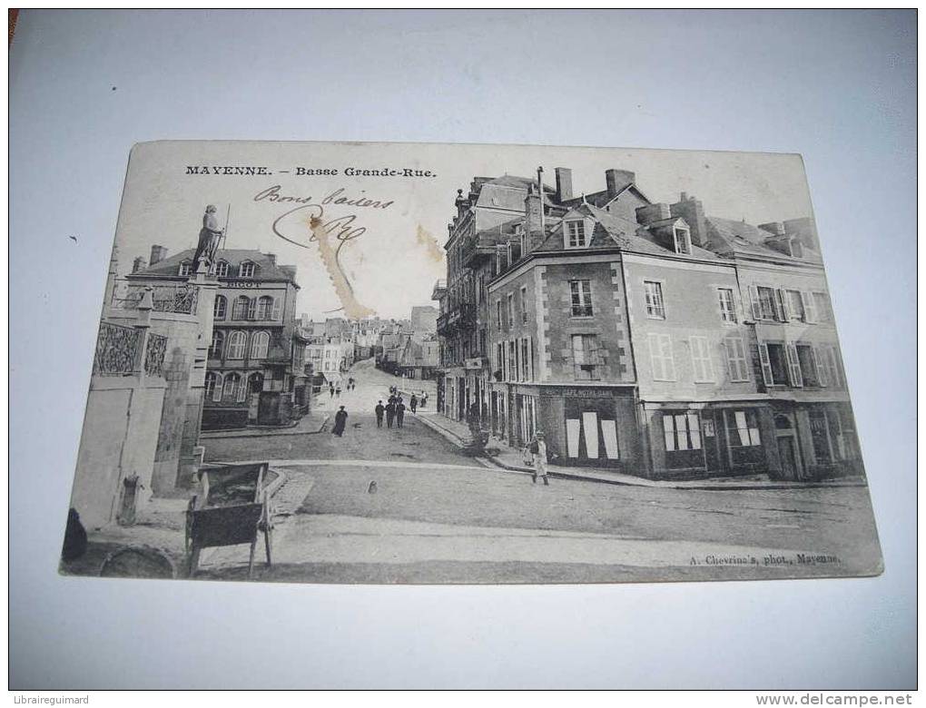 1cyj - CPA - MAYENNE - BASSE GRANDE RUE  - [ 53 ]  Mayenne - Mayenne