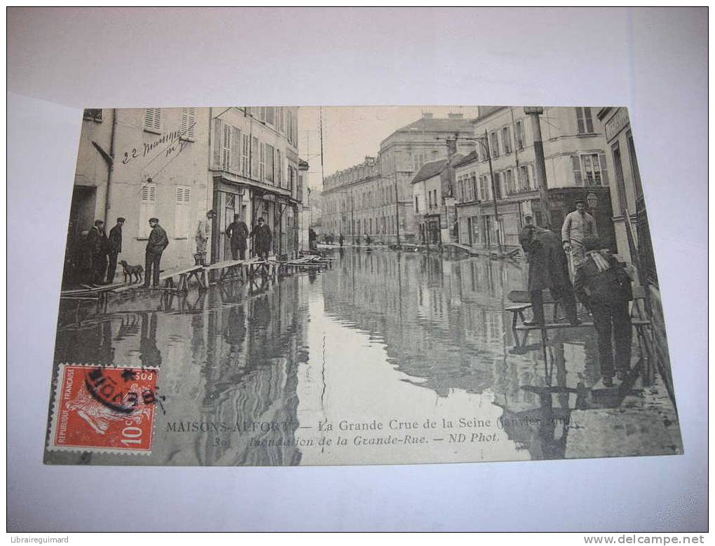 2 So - CPA N°30 -  MAISONS-ALFORT - La Grande Crue De La Seine 1910 - Inondation De La Grande Rue - [94] Val De Marne - Maisons Alfort