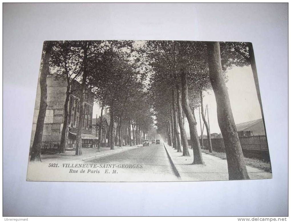 2 Td - CPA N°5421 - VILLENEUVE-SAINT-GEORGES - Rue De Paris - [94] Val De Marne - Villeneuve Saint Georges