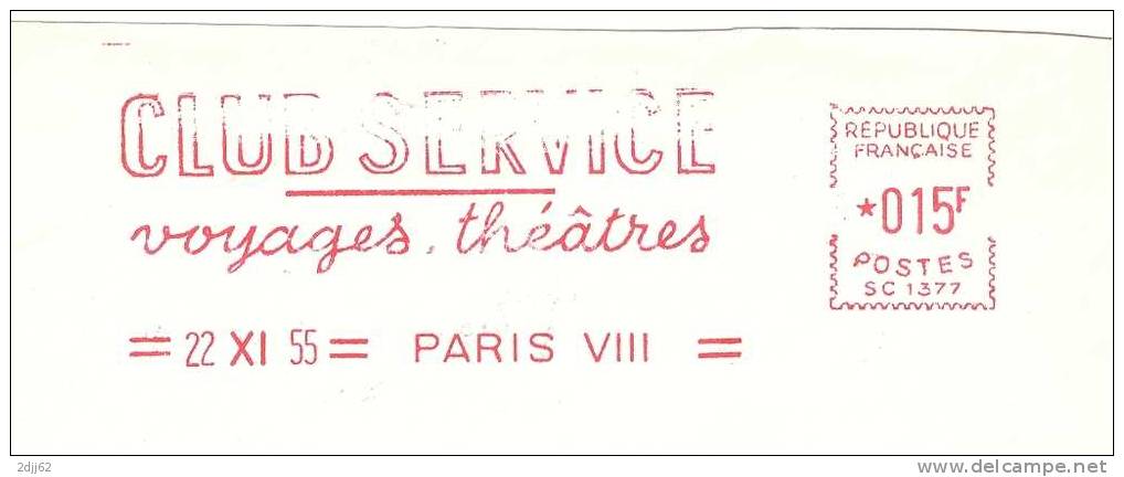Voyage, Théatre, Club - EMA Satas Irrégulière - Devant D'enveloppe   (C0194) - Theatre