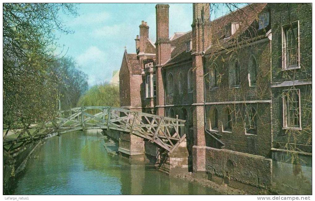 THE WOODEN BRIDGE OF QUEEN S COLLEGE CAMBRIDGE BON ETAT - Cambridge