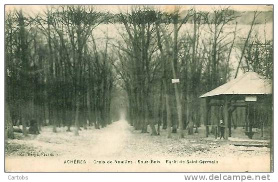 78 ACHERES Croix De Noailles Sous Bois Forêt De St Germain - Acheres