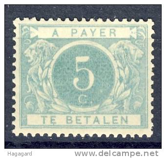 ##Belgium Postal Due 1895. Michel 31b . MH(*) - Sellos