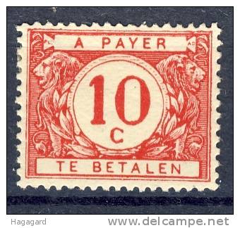 #Belgium Postal Due 1919. Michel 18A : MH(*) - Stamps