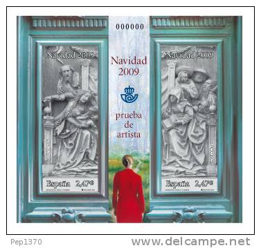 ESPAÑA 2009 - PRUEBA NAVIDAD - NOEL - CHRISTMAS (PROOF) - Blocks & Sheetlets & Panes
