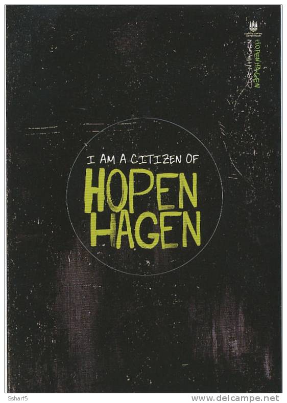 CLIMATE CONFERENCE Copenhagen Dec 2009 HOPENHAGEN Sticker Postcard - Aufkleber