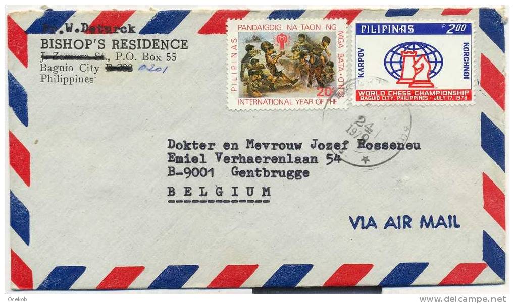 FILIPIJNEN  Postzegels Op Enveloppe - Air Mail 1979 - Autres - Asie