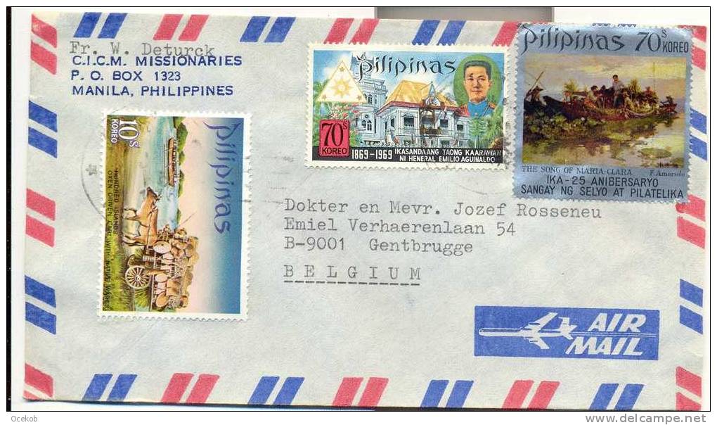 FILIPIJNEN  Postzegels Op Enveloppe - Air Mail 1975 - Autres - Asie