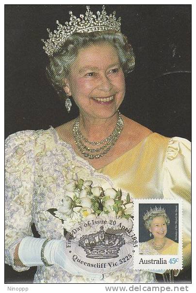 Australia-1995 Queen Elixabeth II  Birthday   Maximum Card - Maximum Cards