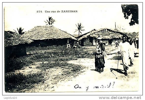 P 297 /  CPA   ZANZIBAR       -     UNE RUE - Zambia