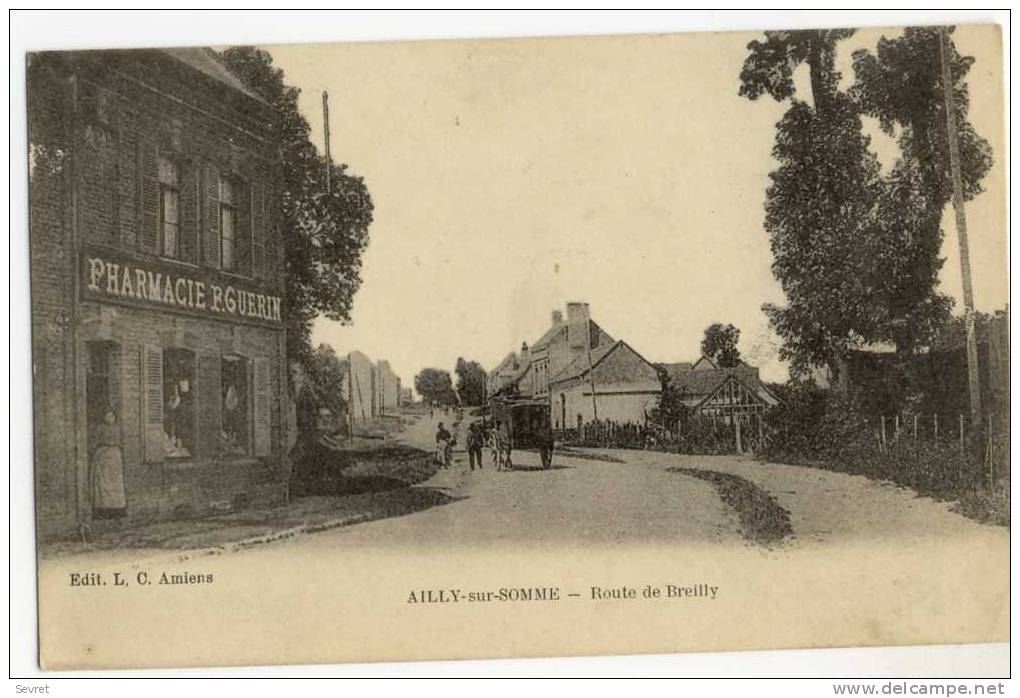 AILLY Sur SOMME. -  Route De Breilly .  Pharmacie GUERIN - Other & Unclassified
