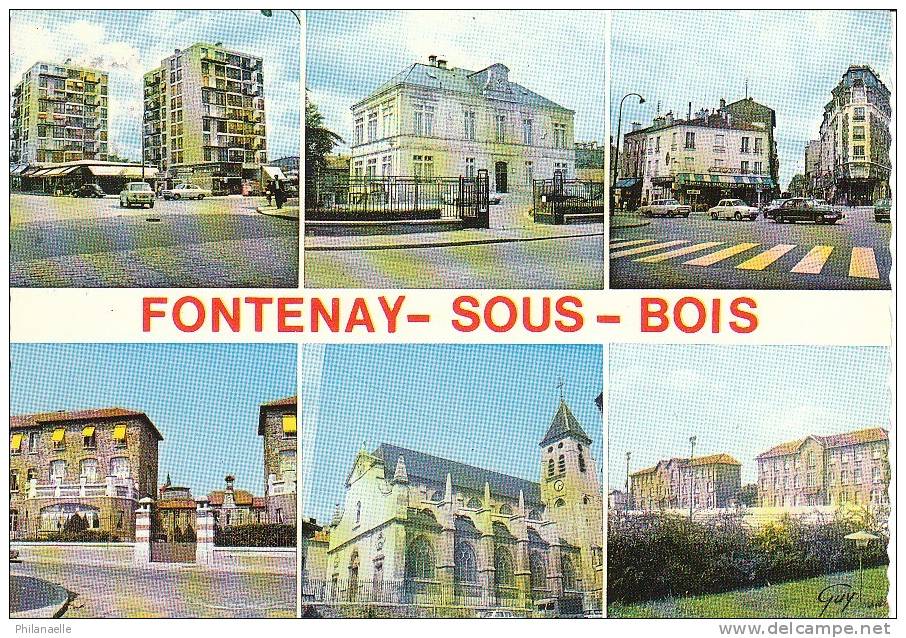 FONTENAY Sous BOIS Le Carrefour Des Rigolots Et La Mairie, L'hospice Intercommunal, Le CEG Michelet - Fontenay Sous Bois